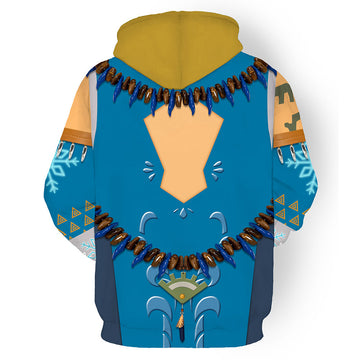 The Legend of Zelda: Tears of the Kingdom Link Cosplay Hoodie 3D Printed Hooded Casual Streetwear Pullover